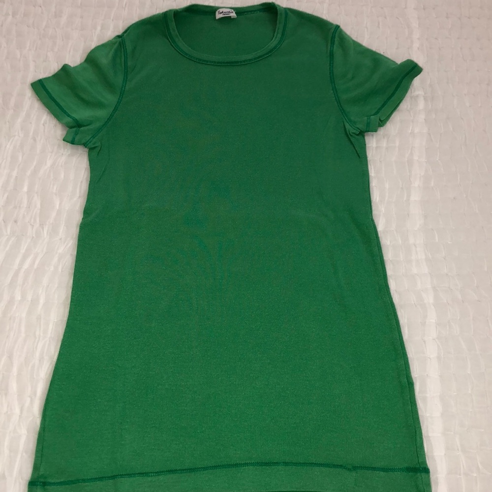 Splendid Kelly Green Stretch Cotton Tee, Jr Med